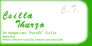 csilla thurzo business card